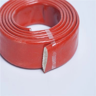 উচ্চ তাপমাত্রা সিলিকন প্রলিপ্ত ফাইবারগ্লাস sleeving সিলিকন তারের হাতা