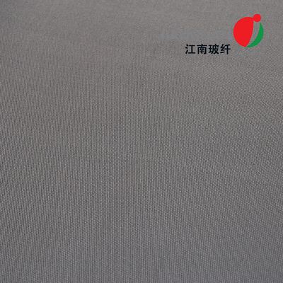 0.65mm 650 স্টেইনলেস স্টিল ওয়্যার রিইনফোর্সড পলিউরেথেন প্রলিপ্ত ফাইবারগ্লাস ফায়ারপ্রুফ কার্টেনের জন্য ফাইবার গ্লাস কাপড়