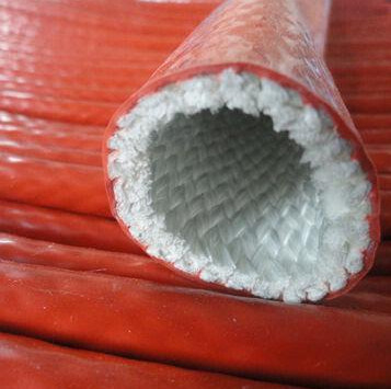 তাপ নিরোধক সিলিকন রাবার ফাইবারগ্লাস sleeving শিখা প্রতিরোধের