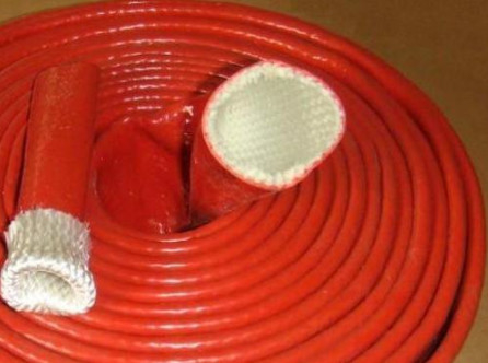 তাপ নিরোধক সিলিকন রাবার ফাইবারগ্লাস sleeving শিখা প্রতিরোধের